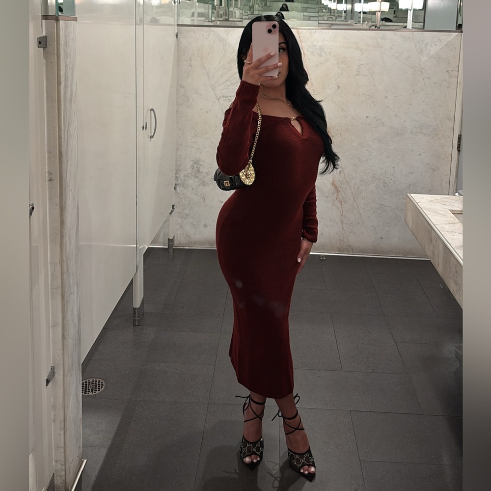Sweater midi dress